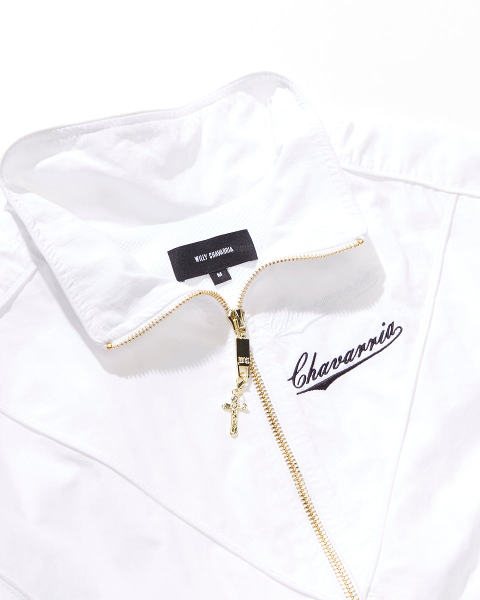 BAD BOY TRACK JACKET - WHITE | Willy Chavarria