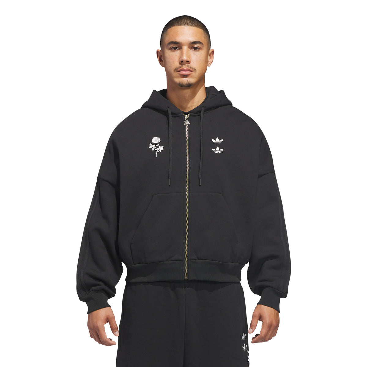 ADIDAS X WC HEAVY WEIGHT ZIP -BLK | Willy Chavarria