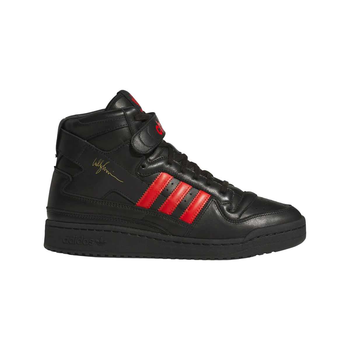 ADIDAS X WC FORUM HI - CORE BLACK/CORE BLACK/RED | Willy Chavarria