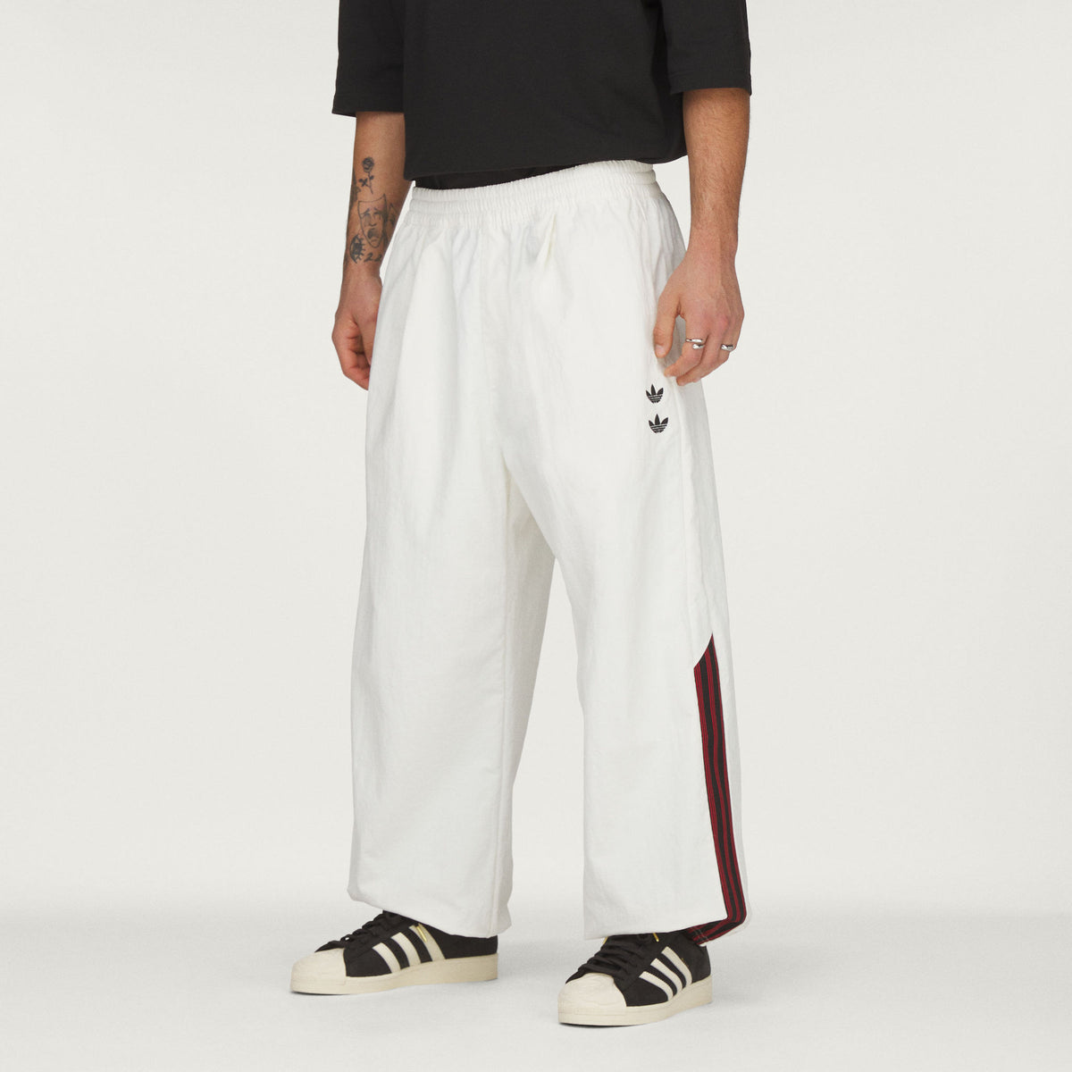 adidas × WILLY CHAVARRIA WC TWILL TP adidas x Willy Chavarria WC Short Sleeve Tee Black/Red Men's
