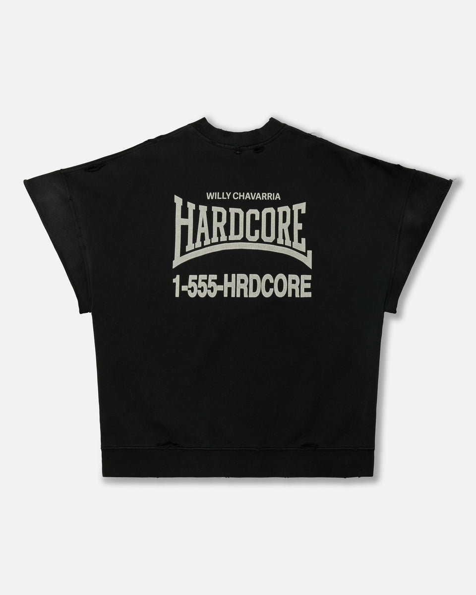 HARDCORE MUSCLE TEE - BLACK BEAUTY | Willy Chavarria