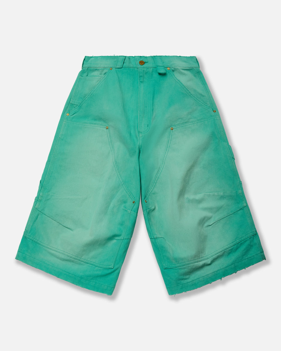 STOCKTON DBL KNEE SHORT - UNIFORM GREEN | Willy Chavarria