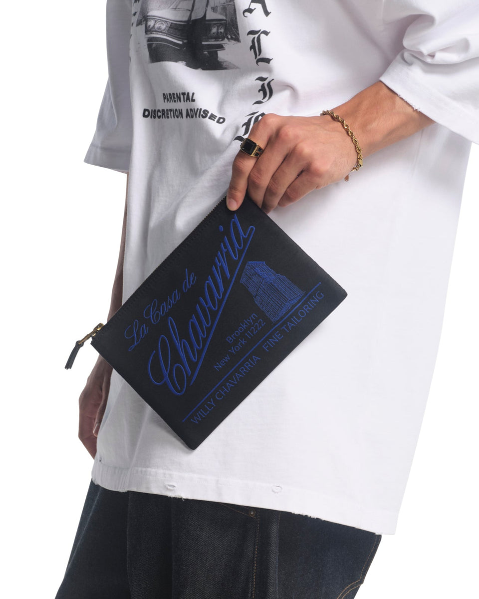 CASA DE CHAVARRIA POUCH - BLACK | Willy Chavarria