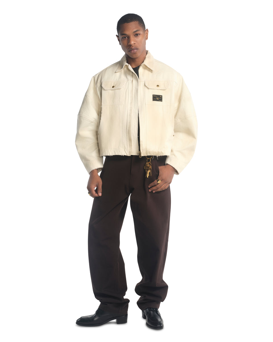 STOCKTON WORK JACKET - WHITE | Willy Chavarria