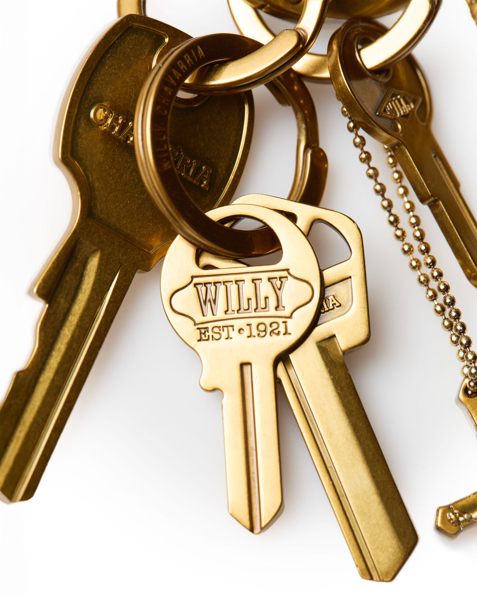 STAFF KEY FOB - ANTIQUE GOLD | Willy Chavarria
