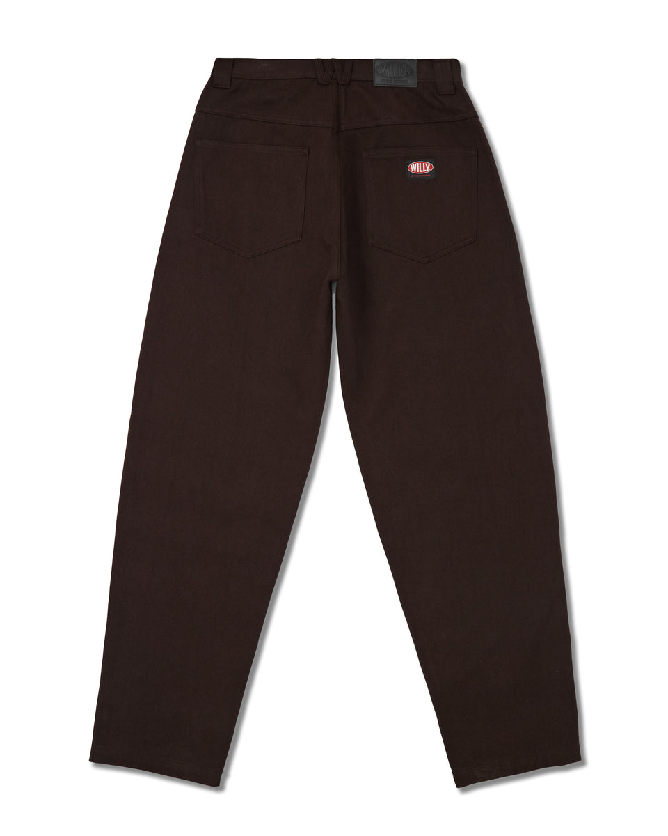美品 WILLY CHAVARRIA BOY WORK PANT BAD BOY JEAN - CHOCOLATE | Willy Chavarria