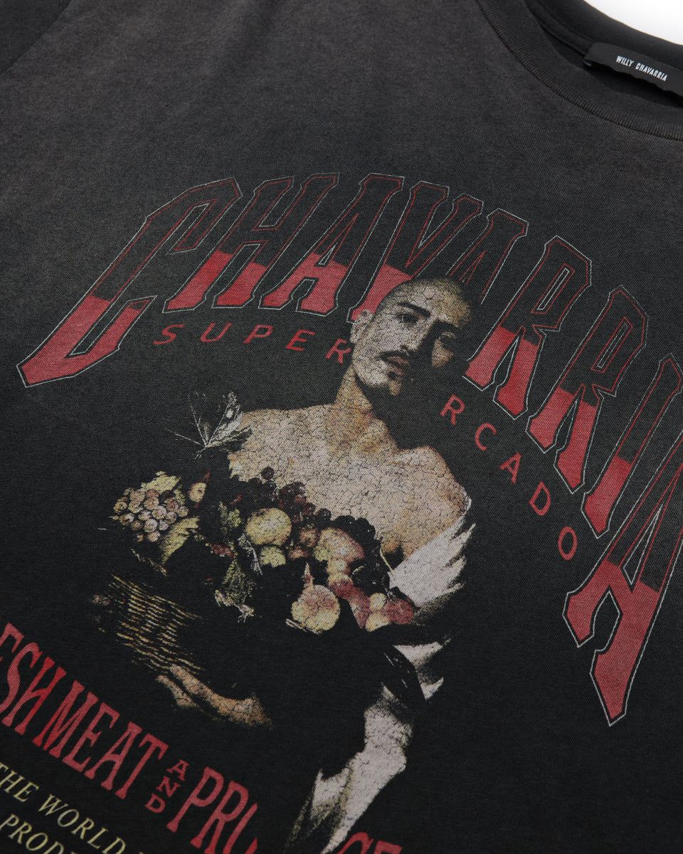 SAN CHACHI PRODUCE EASY TEE - BLACK | Willy Chavarria