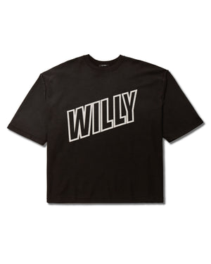 'WILLY' INSIDE OUT BUFFALO TEE - BLACK