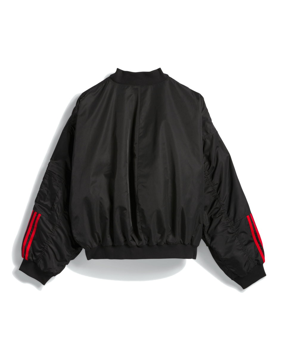 ADIDAS X WC SATIN BOMBER JACKET-BLACK | Willy Chavarria ADIDAS X WC SATIN BOMBER JACKET-BLACK | Willy Chavarria