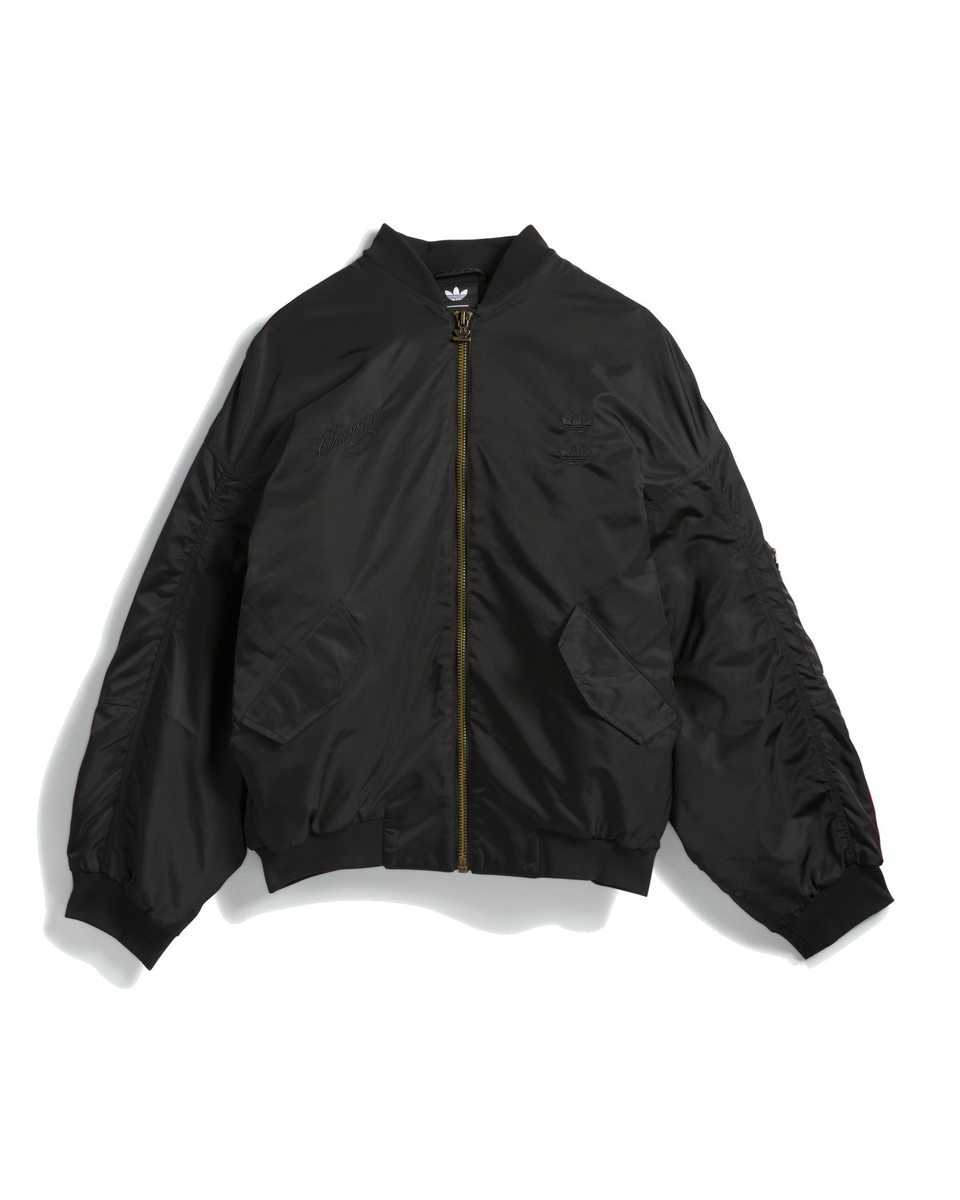 ADIDAS X WC SATIN BOMBER JACKET-BLACK | Willy Chavarria ADIDAS X WC SATIN BOMBER JACKET-BLACK | Willy Chavarria