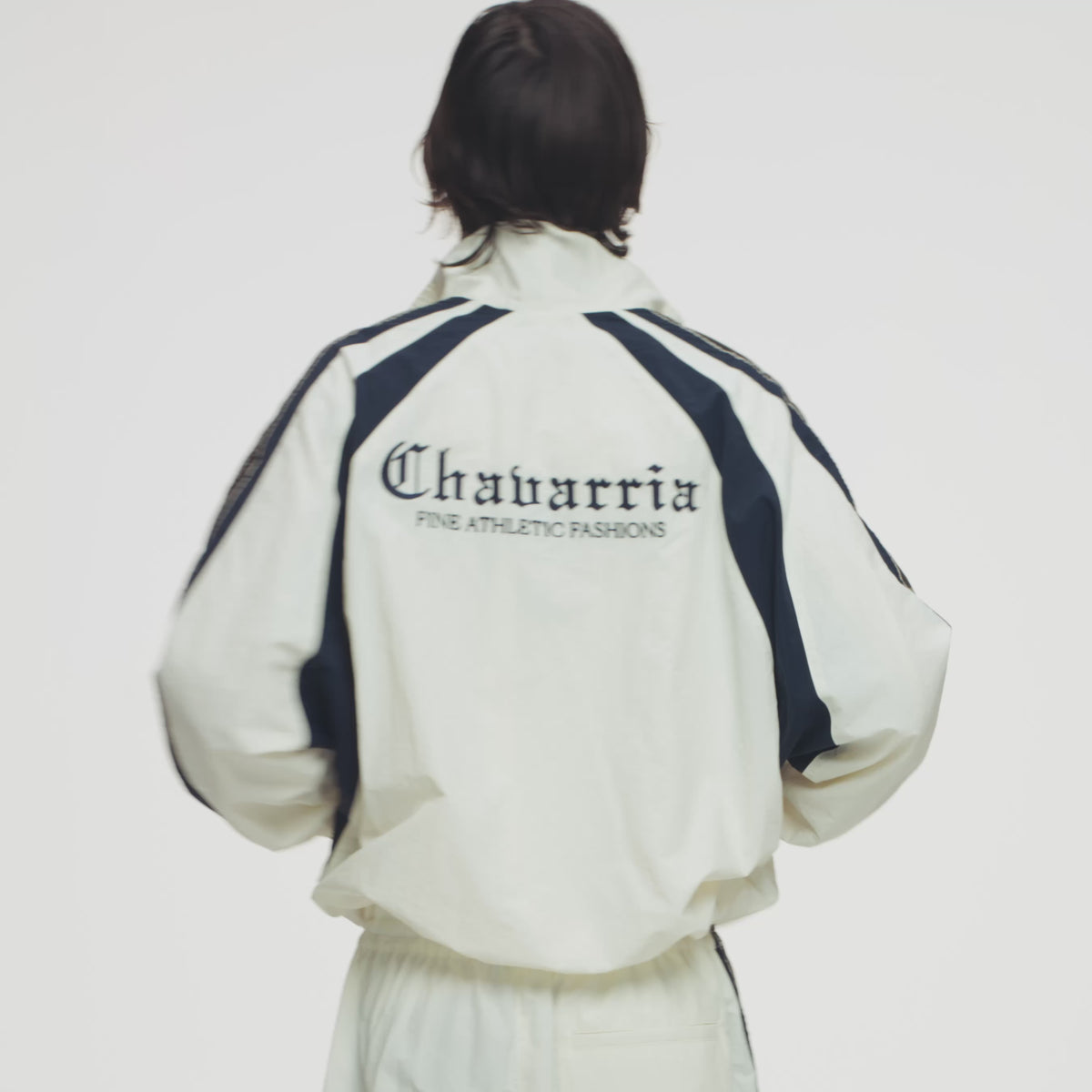 CASA DE CHAVARRIA TAPE JACKET - BLK/WHT | Willy Chavarria