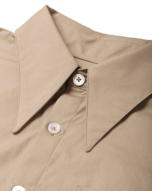 POINT COLLAR DRESS SHIRT - TRAVERTINE