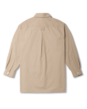 POINT COLLAR DRESS SHIRT - TRAVERTINE