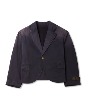 WASHED BOX CUTTER JACKET - NAVY