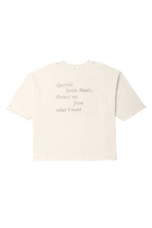 SANTA MADRE DESTROYED BUFFALO TEE - OFF WHITE