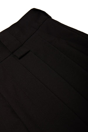 DRAWSTRING WOOL CASCADA - BLACK