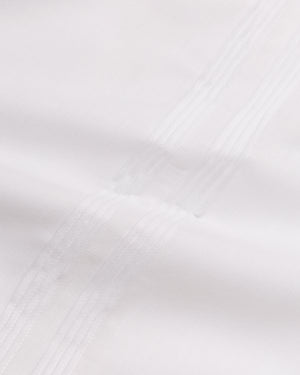 SHORT SLEEVE LINEN GUAYABERA - WHITE