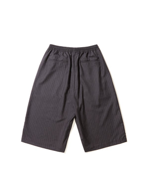 ÓRALE LONG BOXER SHORT - CHARCOAL PINSTRIPE