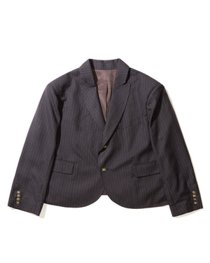 BOX CUTTER JACKET - CHARCOAL PINSTRIPE