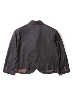 BOX CUTTER JACKET - CHARCOAL PINSTRIPE