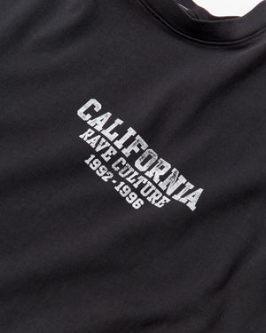 L/S BUFFALO TEE - "CA RAVE CULTURE" - BLACK