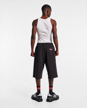BIG WILLY FLEECE SHORTS - BLACK BEAUTY
