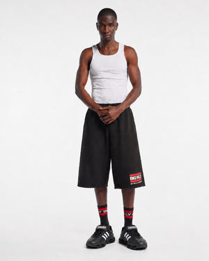 BIG WILLY FLEECE SHORTS - BLACK BEAUTY