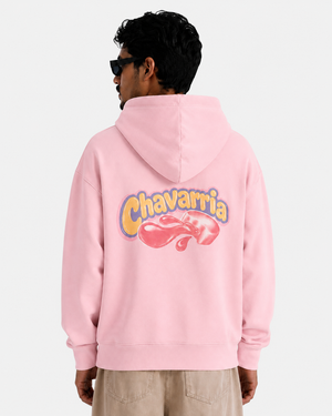 CHAVALOO SHRUNKEN ZIP HOODIE - CHICLE