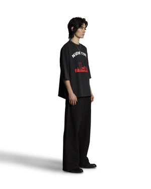 S/S BUFFALO TEE - "NUEVA YORK" - WASHED BLACK