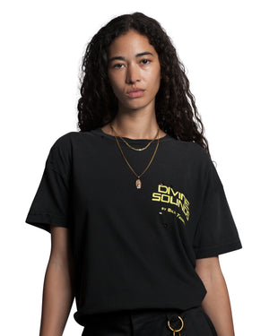 DIVINE SOUNDS DESTROYED EASY TEE - BLACK