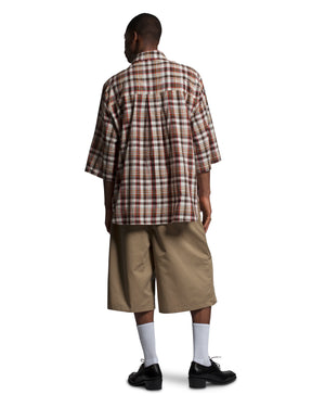 HACIENDA S/S SHIRT - BROWN CHECK