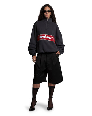 AMÉRICA QUARTER ZIP - BLACK