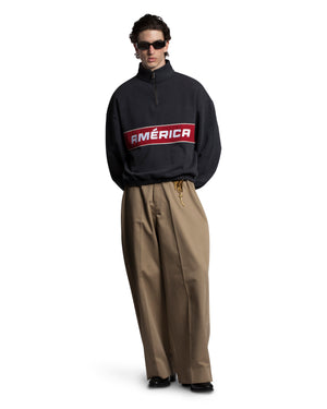 AMÉRICA QUARTER ZIP - BLACK
