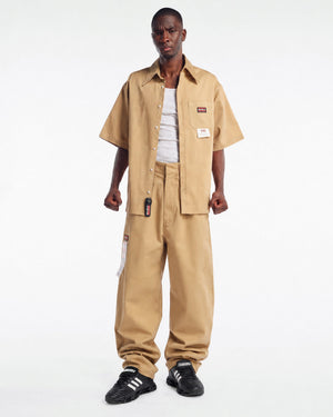 BIG WILLY S/S WORKSHIRT - TRAVERTINE