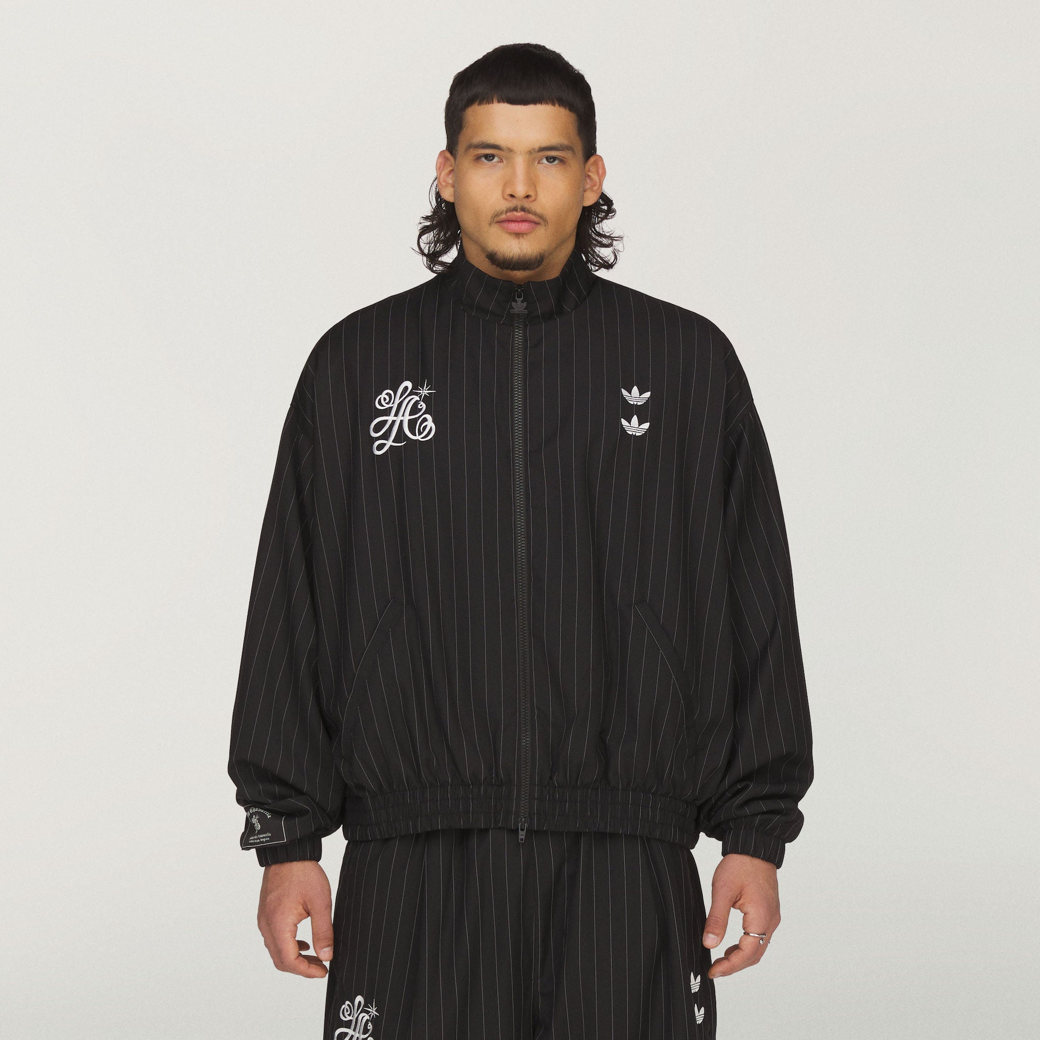ADIDAS X WC SATIN BOMBER - GRY | Willy Chavarria