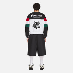 WC X ADIDAS FLEECE CREWNECK SWEATSHIRT - BLK/WHT