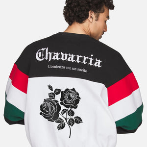 WC X ADIDAS FLEECE CREWNECK SWEATSHIRT - BLK/WHT
