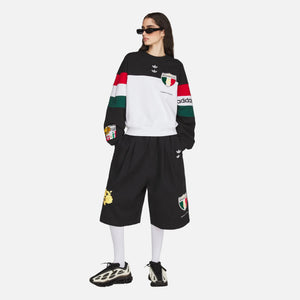 WC X ADIDAS FLEECE CREWNECK SWEATSHIRT - BLK/WHT