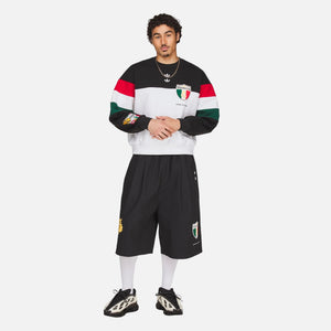 WC X ADIDAS FLEECE CREWNECK SWEATSHIRT - BLK/WHT