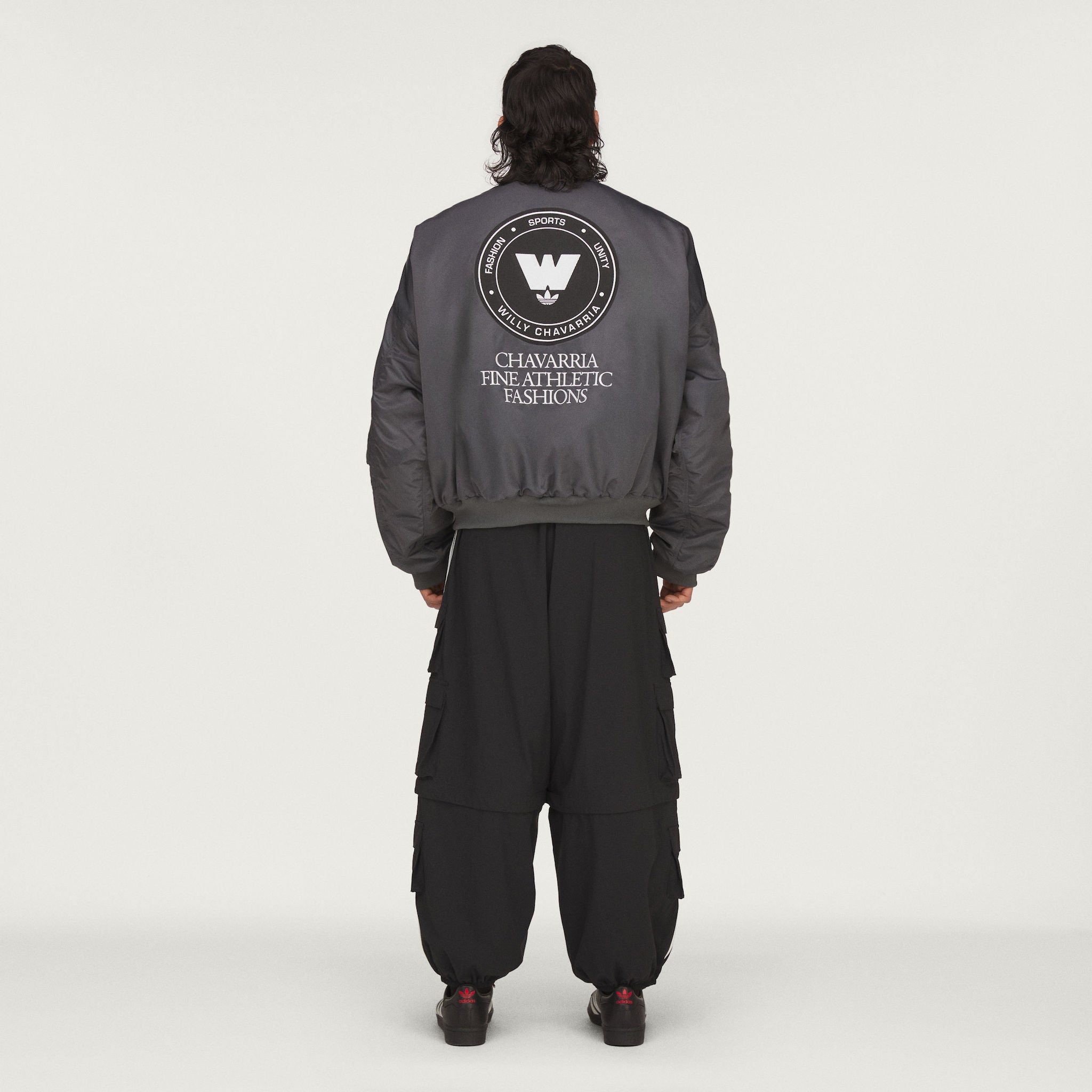 ADIDAS X WC PINSTRIPE TRACK JACKET - BLK/WHT | Willy Chavarria