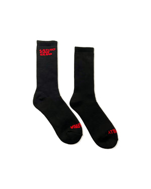 LFC LOGO SOCKS - WASHED BLACK