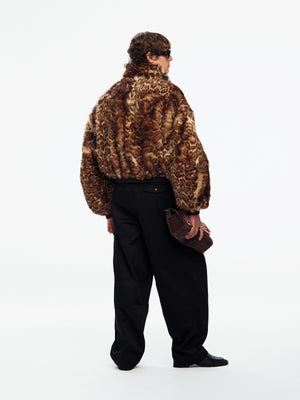 OS SHEARLING RUFF RIDER JACKET