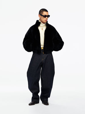 OS SHEARLING RUFF RIDER JACKET