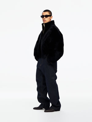 OS SHEARLING RUFF RIDER JACKET