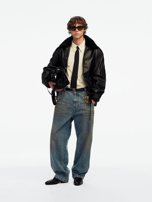 LEATHER COACH JACKET