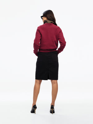 SNAKE CREST SHRUNKEN RAGLAN CREWNECK