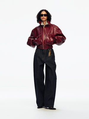 CROPPED LEATHER JACKET
