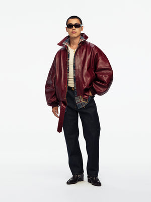 OS HUSTLER'S LEATHER JACKET