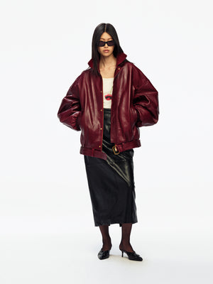OS HUSTLER'S LEATHER JACKET