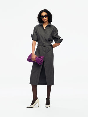 BELTED DRESS
